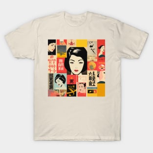 Montage of japanese cultural references to japan T-Shirt